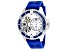 Oceanaut Men's Tide White Dial, Blue Rubber Strap Watch