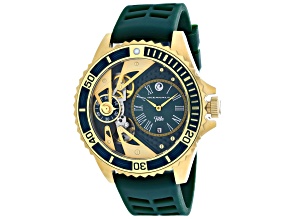 Oceanaut Men's Tide Green Dial, Green Rubber Strap Watch