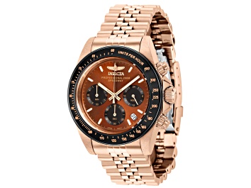 Picture of Invicta Men's Speedway 39.5mm Brown & Black Dial Stainless Steel Bracelet Quartz Watch