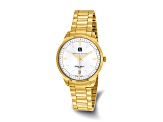 Mens Charles Hubert Gold Plated Stainless Steel Silver-tone Dial Watch