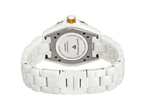 Swiss Legend Diamond and Ceramic Women's Watch - 18N80A | JTV