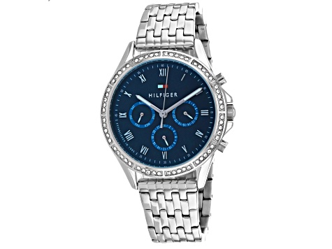 Tommy Hilfiger Women's Ari Blue Dial Stainless Steel Watch