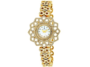 Christian Van Sant Women's Chantilly White Dial, Yellow Stainless Steel Watch
