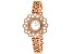 Christian Van Sant Women's Chantilly White Dial, Rose Stainless Steel Watch