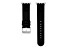 Gametime MLB Cleveland Guardians Black Leather Apple Watch Band (38/40mm M/L). Watch not included.