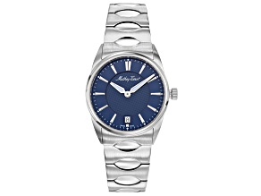 Mathey Tissot Women's Classic Blue Dial, Stainless Steel Watch
