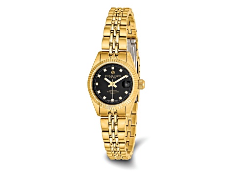 Ladies Charles Hubert IP-plated Stainless Steel Black Dial  display picture 1