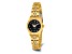 Ladies Charles Hubert IP-plated Stainless Steel Black Dial Watch