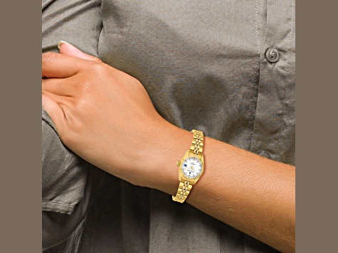 Ladies Charles Hubert IP-plated Stainless Steel White Dial Watch