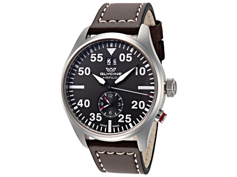 Glycine Men's Airpilot Dual Time 44mm Quartz Watch