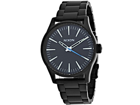 New NIXON ALL BLACK SENTRY 38 SS WATCH NWOT Nixon The Sentry 38 SS Black/Gold/Rose | Mercari main image 4