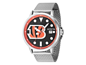 Invicta NFL 44mm Black Dial Cincinnati Bengals Quartz Watch