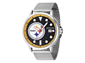 Invicta NFL 44mm Black Dial Pittsburgh Steelers Quartz Watch