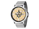 Invicta NFL 44mm Beige Dial New Orleans Saints Quartz Watch