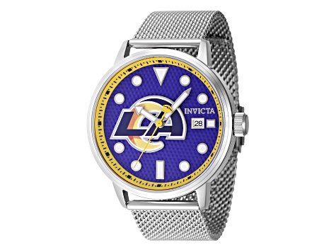 Invicta NFL Bolt cheapest Zeus 53mm Quartz Chrono Silicone Strap Watch Ny Giants