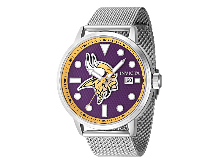 Invicta NFL 44mm Purple Dial Minnesota Vikings Quartz Watch