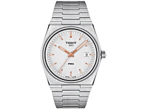 Tissot T-Classic PRX 40mm White Dial Stainless Steel Bracelet Quartz Watch