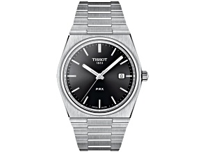 Tissot T-Classic PRX 40mm Black Dial Stainless Steel Bracelet Quartz Watch
