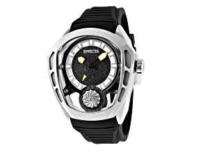 Invicta Akula 48.7mm White Bezel Black Silicone Automatic Watch