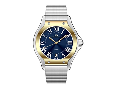 Oceanaut Women's Rayonner Blue Dial, Yellow Bezel, Stainless Steel Watch