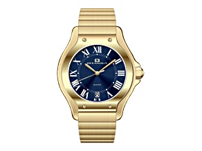 Oceanaut Women's Rayonner Blue Dial, Blue Bezel, Yellow Stainless Steel Watch
