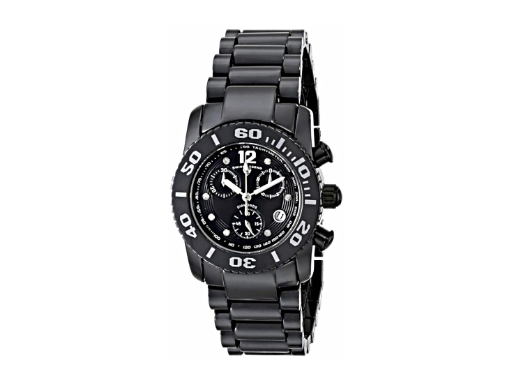 Swiss Legend Women's Commander Black Ceramic Band Watch - 1915GB | JTV