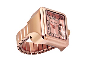 Invicta Mini Angel 18mm Rose Dial Quartz Ring Watch
