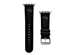 Gametime New England Patriots Leather Band fits Apple Watch (42/44mm M/L Black). Watch not included.