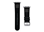 Gametime New York Giants Leather Band fits Apple Watch (42/44mm M/L Black). Watch not included.