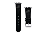 Gametime Philadelphia Eagles Leather Band fits Apple Watch (42/44mm M/L Black). Watch not included.