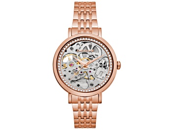 Picture of Thomas Earnshaw Women's Nightingale 34mm Automatic Rose Stainless Steel Watch