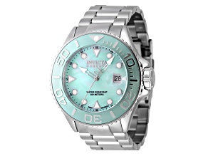 Invicta Reserve 52mm Turquoise Color Dial Stainless Steel Bracelet Quartz Watch