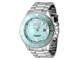 Invicta Reserve 52mm Turquoise Color Dial Stainless Steel Bracelet Quartz Watch