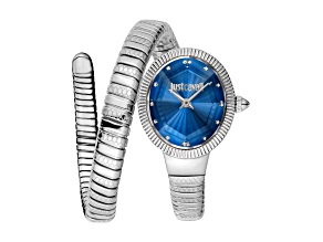 Just Cavalli Women's Ardea Blue Dial, Stainless Steel Watch