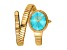 Just Cavalli Women's Ardea Turquoise Dial, Yellow Stainless Steel Watch