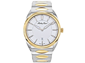 Picture of Mathey Tissot Men's Classic Yellow Bezel Two-tone Stainless Steel Watch
