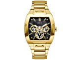 Guess Women's Classic Black Dial Yellow Stainless Steel Watch
