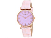 Oceanaut Women's Harmony Pink Dial, Pink Leather Strap Watch