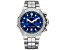 Edox Men Delfin The Original 43mm Quartz Stainless Steel Watch, Blue Dial
