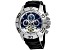 Seapro Men's Montecillo Blue and White Dial, Black Silicone Watch