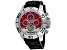 Seapro Men's Montecillo Red and White Dial, Black Silicone Watch