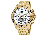 Seapro Men's Montecillo White Dial, Yellow Stainless Steel Watch