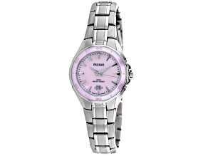 Pulsar Women's Classic Pink Dial Stainless Steel Watch