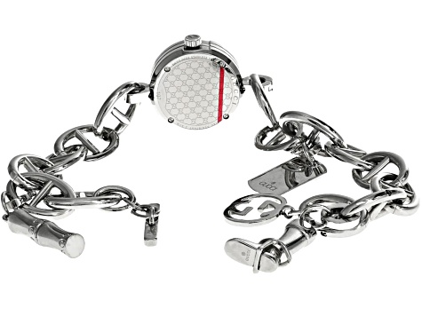 GUCCI 腕時計 チャームブレス ウォッチ GG シルバー 107 GUCCI - GUCCI グッチ/Gチャームブレスウォッチ/107/119*****/B