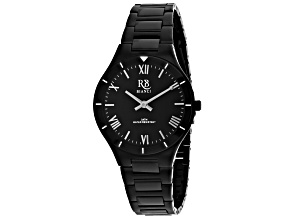 Roberto Bianci Women's Eterno Black Dial, Black Stainless Steel Watch
