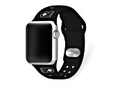 Gametime NHL Philadelphia Flyers Black Silicone Apple Watch Band (42/44mm M/L). Watch not included.