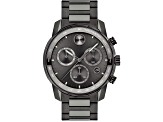 Movado Men's Bold Verso Gray Dial, Gray Stainless Steel Watch
