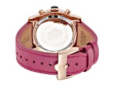 Glam Rock Women's Miami 45mm Quartz Chronograph Purple Leather Strap Watch