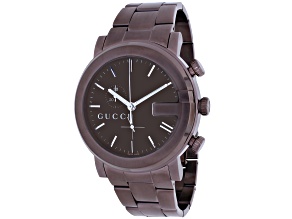 Gucci Men's 101 Series Brown Stainless Steel Bracelet Watch
