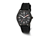 Charles Hubert Black IP-plated Stainless Steel Black Dial Watch